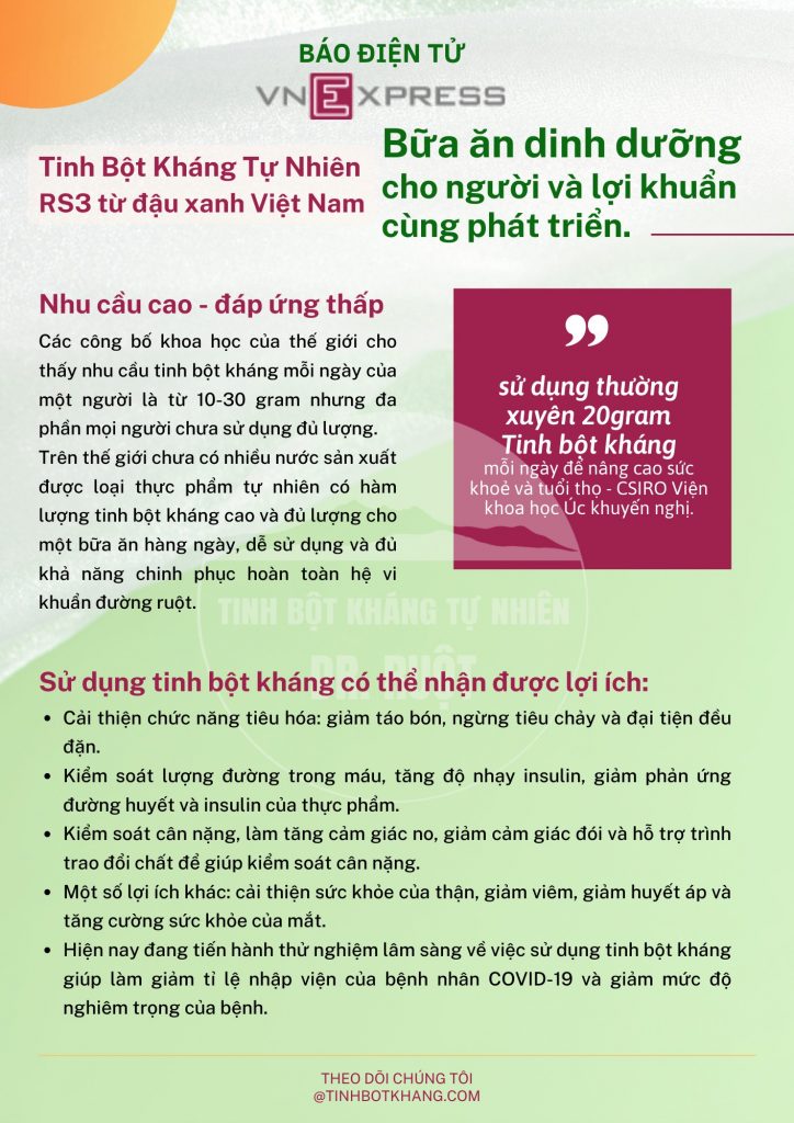 Tinh bột kháng tự nhiên RS3