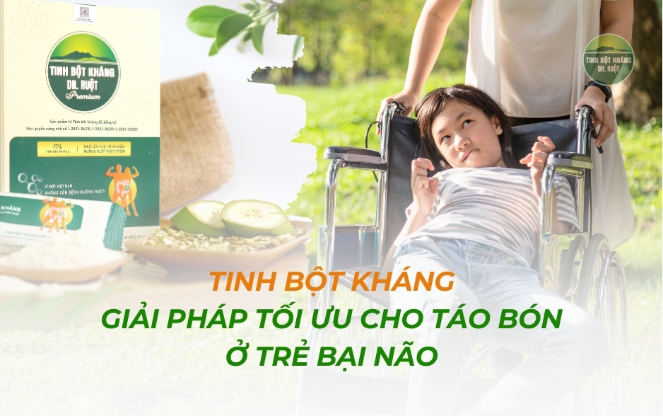 Táo bón là một trong những vấn đề phổ biến ở trẻ bại não, gây ảnh hưởng nghiêm trọng đến sức khỏe và chất lượng cuộc sống. Trong những năm gần đây, tinh bột kháng trở thành một giải pháp dinh dưỡng tiềm năng mới, giúp cải thiện tình trạng này một cách an toàn và hiệu quả.