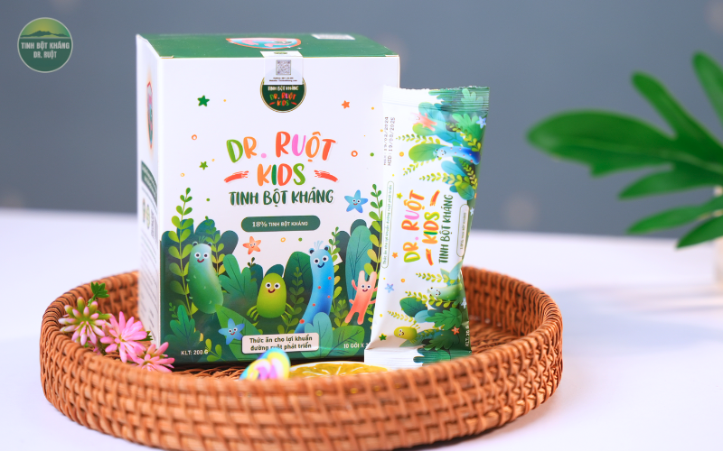 Tinh bột kháng Dr. Ruột Kids 18% là giải pháp tiện lợi và an toàn cho trẻ nhỏ.