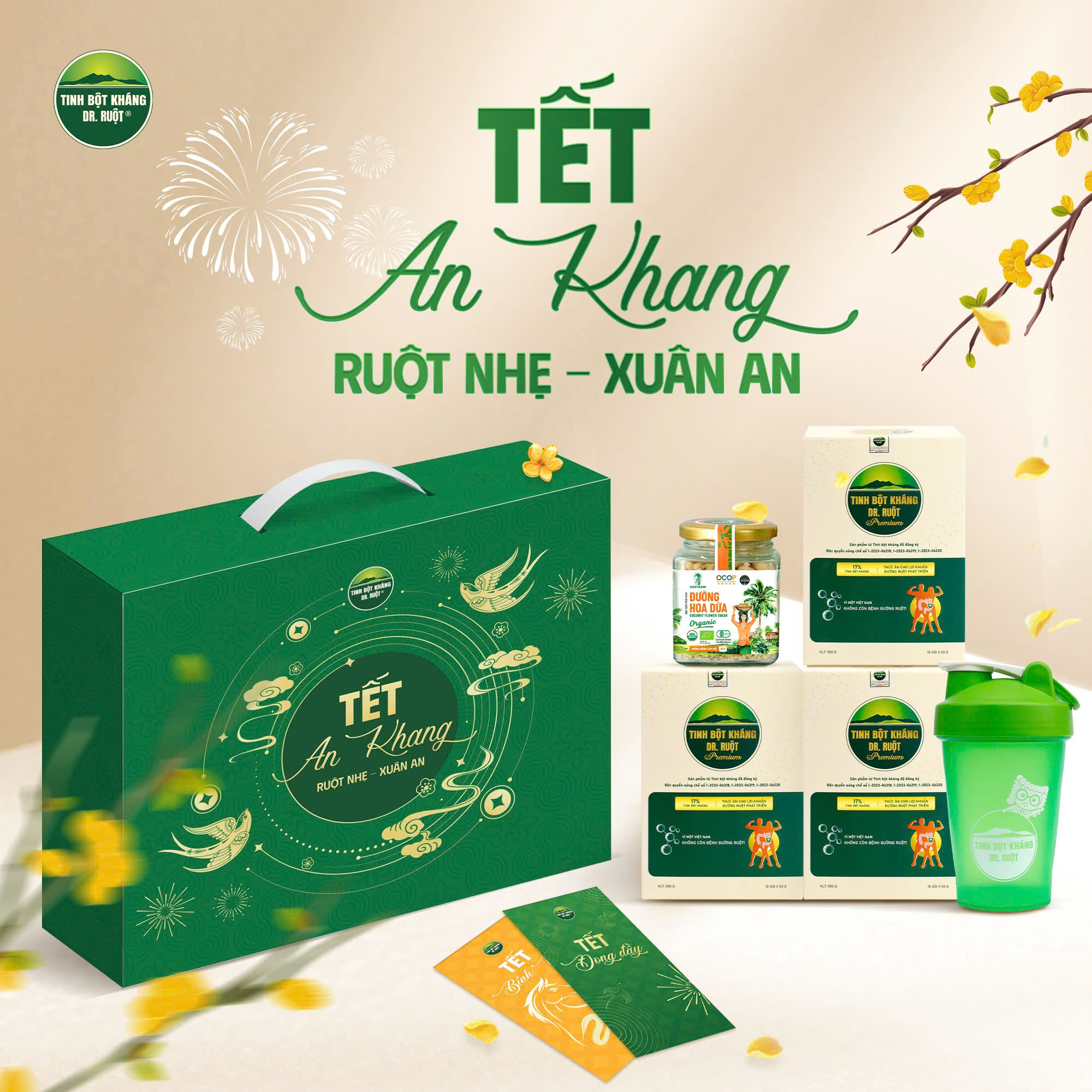 Bộ quà Tết "RUỘT NHẸ - XUÂN AN"
