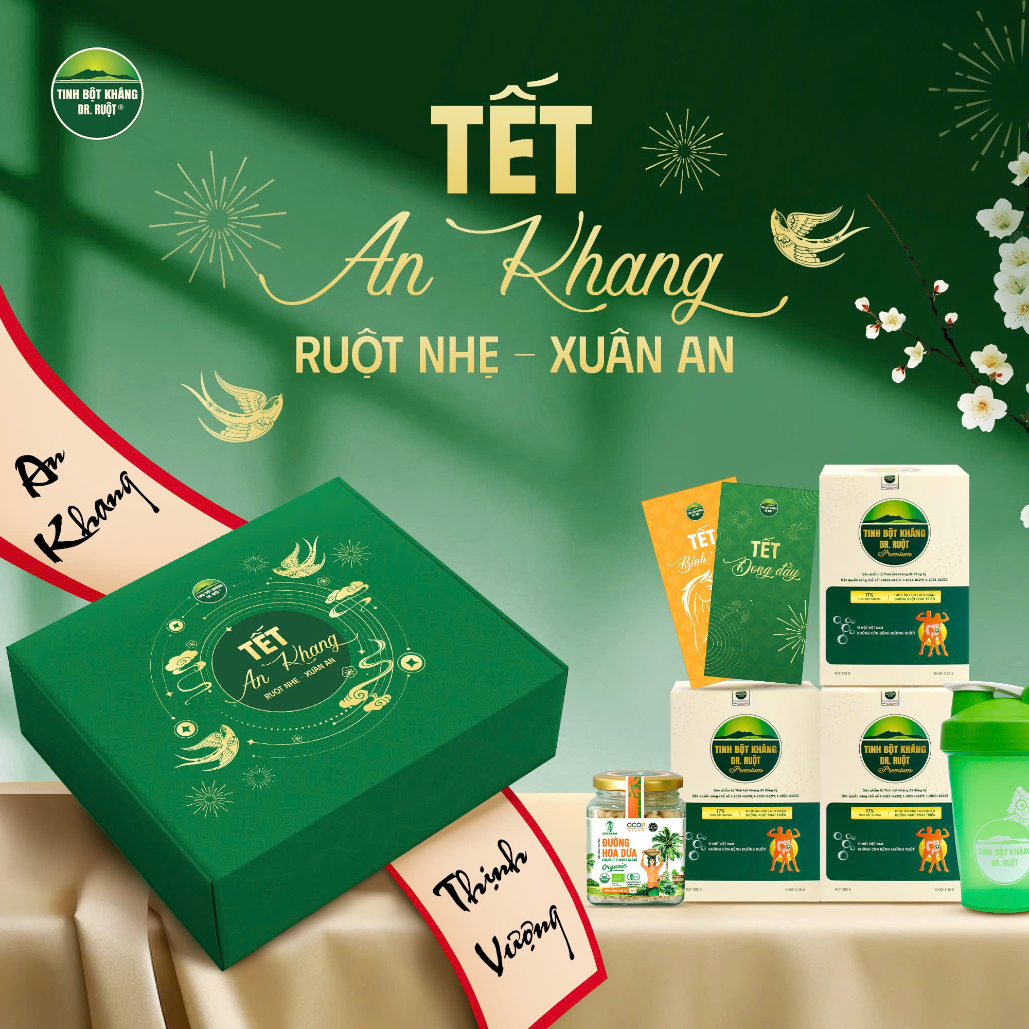 Bộ quà Tết "RUỘT NHẸ - XUÂN AN"