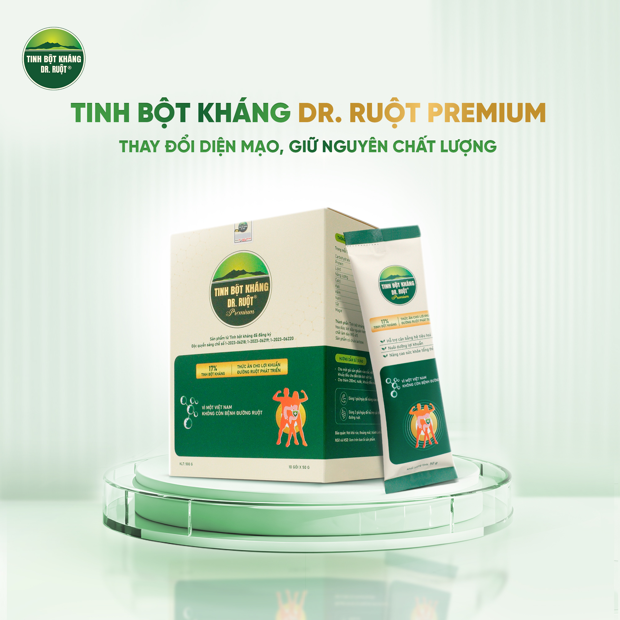 Tinh bột kháng DR. RUỘT Premium bao bì mới