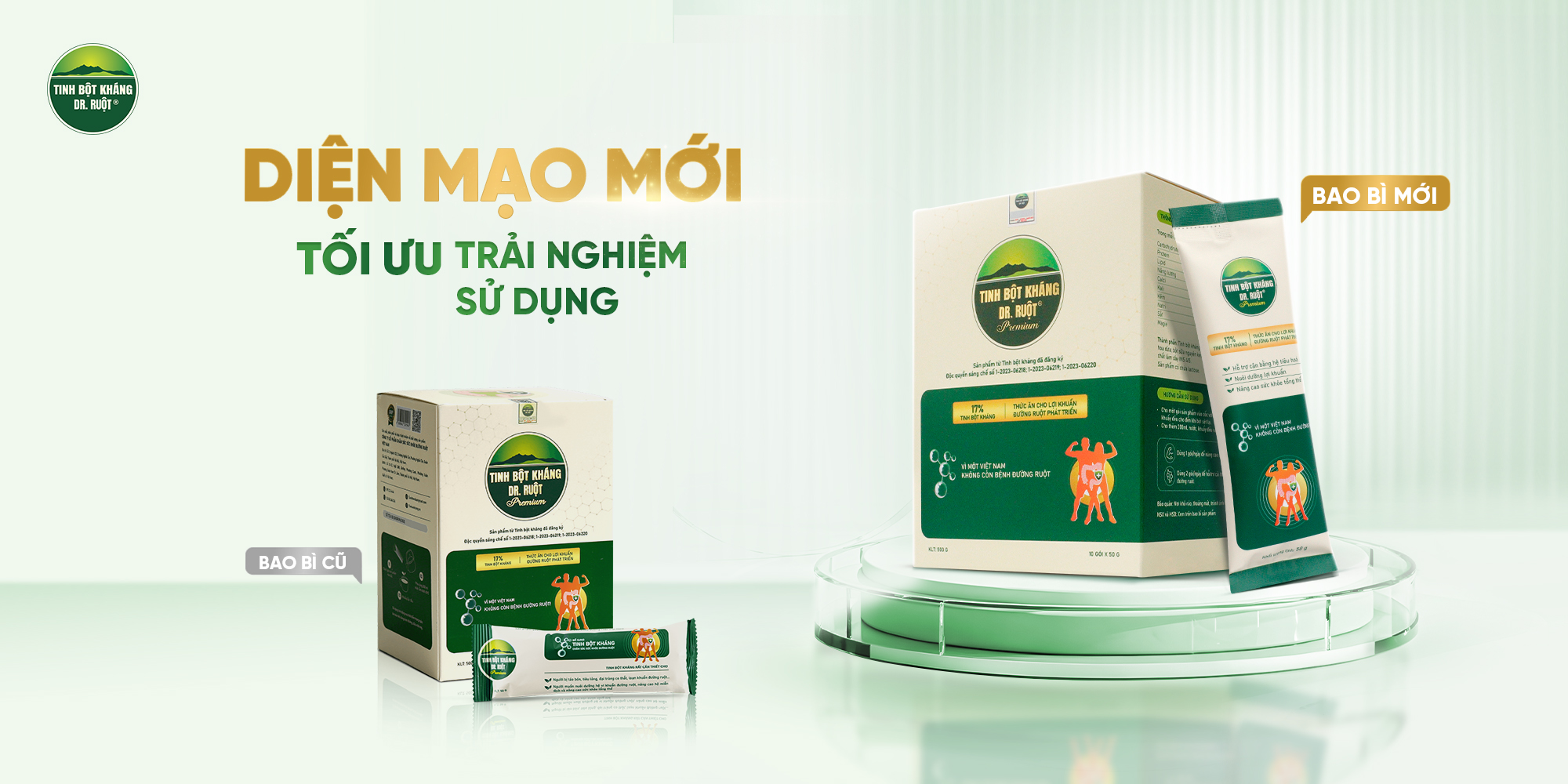 Tinh bột kháng DR. RUỘT Premium bao bì mới