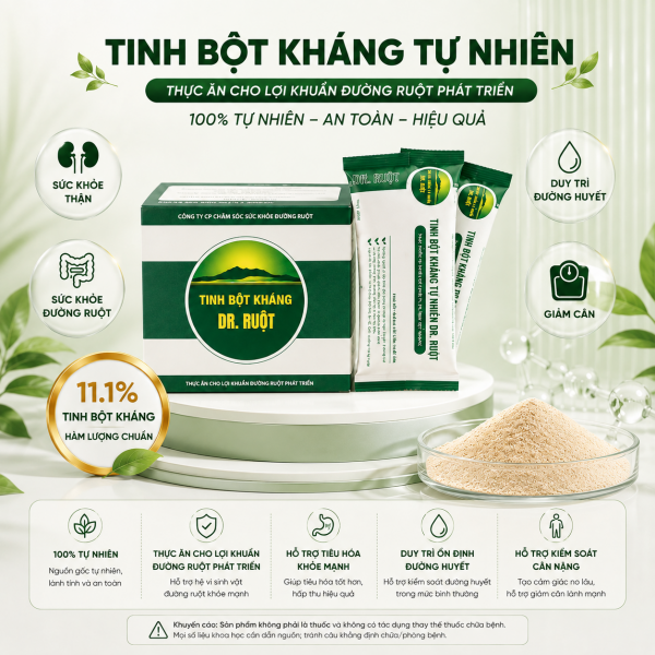 Tinh bột kháng Dr. Ruột tự nhiên