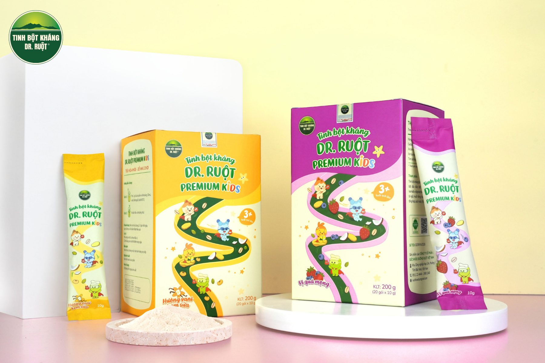 DR. RUỘT Premium Kids bổ sung tinh bột kháng RS3 cho trẻ từ 3-12 tuổi