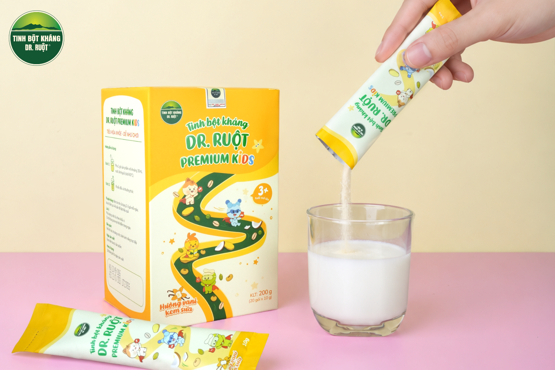 DR. RUỘT Premium Kids bổ sung tinh bột kháng trong bữa phụ của trẻ